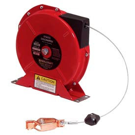 Static Discharge/Grounding Reel, 50ft, w/100A Grounding Clamp on end