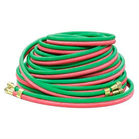 1/4"x25' 200 PSI T-Grade Twin Welding MAPP/Propane/Natural Gas Hose Assembly