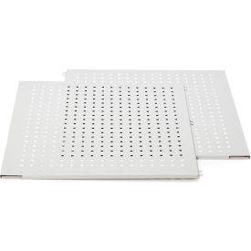 FiFo Flow Rack Perforated Panel Set (Left/Right), 23/39"W x 28-49/50"D x 31-32/33 - Gray
