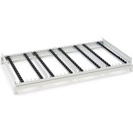 FiFo Flow Rack Roller Top Rear Extension ESD, 50-7/20"W x 30-4/25 x 4-10/77"H - Gray