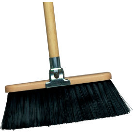 Milwaukee Dustless 9"W Broom, Light-Duty Polypropylene with Plastic Back