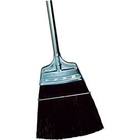 Dustless Upright Broom, Brown Unflagged Polypropylene with Steel Handle