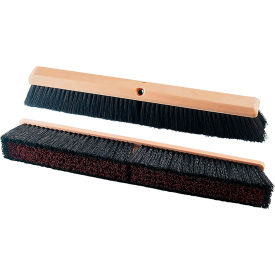 18"W All-Purpose Polypropylene Push Broom w/Stiff Center and Fine Border Bristles
