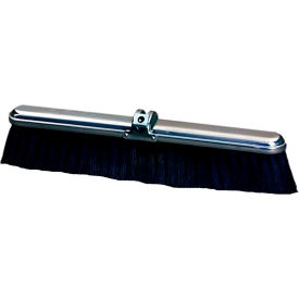 36"W Push Broom Head with Fine-Duty Polypropylene Bristles with Steel Frame