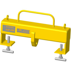 Single Hook Forklift Beam, 19-1/4" Spread, 5000 Lbs. Capacity