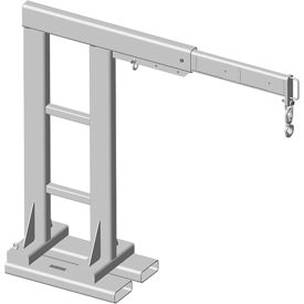 Adjustable Reach Over Boom Crane, 12" Centers, 4000 Lbs. Capacity