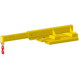 Adjustable Telescopic Straight Boom Crane, 12" Centers, 4000 Lbs. Capacity