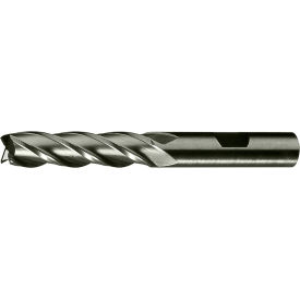 HSS-Cobalt 4-Flute Bright Square Single End Mill, 13/32" x 3/8" x 1-3/4" x 3-3/4"