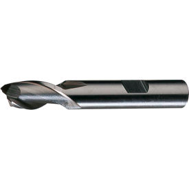 2-Flute 1/8" x 3/8" x 3/8" x 2-5/16" Bright Square Single End Mill