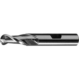 HSS 2-Flute TiN Ball Nose Single End Mill, 15/16" x 3/4" x 2-1/4" x 4-1/2"