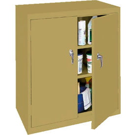 Counter Height Cabinet, 36"W x 18"D x 42"H, All-Welded, Tropic Sand