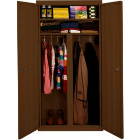 All-Welded Wardrobe Cabinet, 36"Wx24"Dx72"H, Walnut