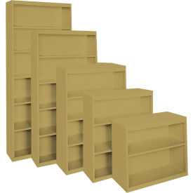 All-Welded Bookcase, 36"Wx13"Dx42"H, Tropic Sand