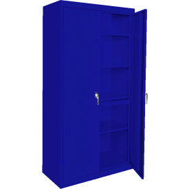 Magnum Series Storage Cabinet, 36"W x 18"D x 78"H, Blue, All-Welded