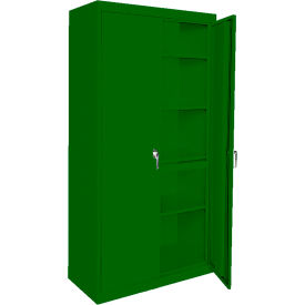 Magnum Series Storage Cabinet, 36"W x 24"D x 78"H, Leaf Green, All-Welded