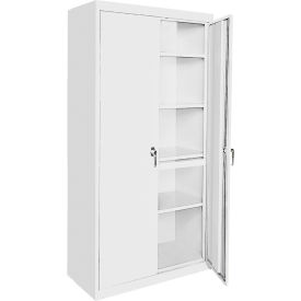 Magnum Series Storage Cabinet, 48"W x 24"D x 72"H, White, All-Welded