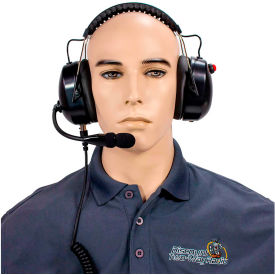 RCA HS65NR-X93 High Noise Reduction Two-Way Radio Headset, Over the Head, Dual Muff