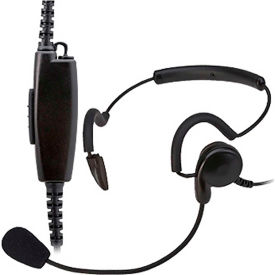 Office and Retail Two-Way Radio Headset with Screw-In Connector