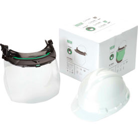 V-Gard Accessory System Kit with V-Gard Cap, White, For Slotted Caps with Clear PC Visor
