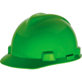 V-Gard Slotted Cap With Staz-On Suspension, Bright Lime Green