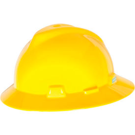 V-Gard Slotted Full-Brim Hat With Staz-On Suspension, Yellow