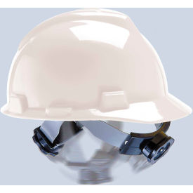 V-Gard Cap With Swing-Ratchet Suspension, White
