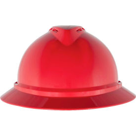 V-Gard 500 Hat Vented 6-Point Fas-Trac III, Red