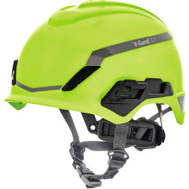MSA V-Gard&Reg; H1 Safety Helmet, No Vent, Hi-Viz Yellow