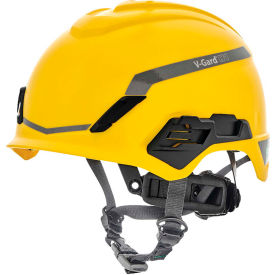 V-Gard® H1 Safety Helmet, Novent Fas-Trac® III Pivot, Yellow, ANSI, CSA, EN397