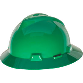 V-Gard Slotted Full-Brim Hat With Staz-On Suspension, Green