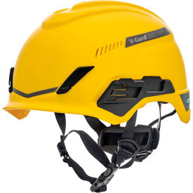 V-Gard® H1 Safety Helmet, Trivent Fas-Trac® III Pivot, ANSI, EN12492, Yellow