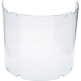 V-Gard Visor, Propionate, Clear, Molded, 8"W x 17"L x .098"H, use With Chin Protectors