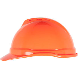 V-Gard® 500 Cap Vented 6-Point Fas-Trac III, Hi-Viz Orange