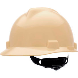 V-Gard Slotted Cap With Fas-Trac III Suspension, Light Buff