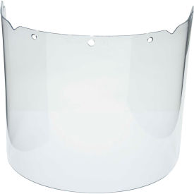 V-Gard Visor, Propionate, Clear, Molded, 8"W x 17"L x .098"H