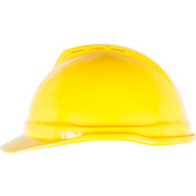 V-Gard 500 Cap Vented 6-Point Fas-Trac III, Yellow