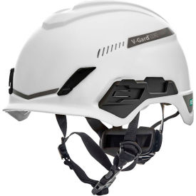 V-Gard H1 Safety Helmet, Trivent Fas-Trac III Pivot, ANSI, EN12492, White