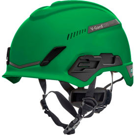 V-Gard H1 Safety Helmet, Trivent Fas-Trac III Pivot, ANSI, EN12492, Green