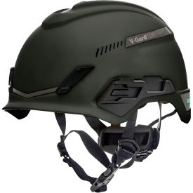 V-Gard® H1 Safety Helmet, Trivent Fas-Trac® III Pivot, ANSI, EN12492, Black