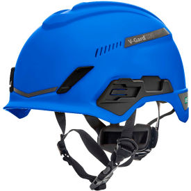 V-Gard H1 Safety Helmet, Trivent Fas-Trac III Pivot, ANSI, EN12492, Blue