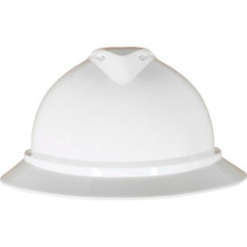 V-Gard 500 Hat Vented 6-Point Fas-Trac III, White