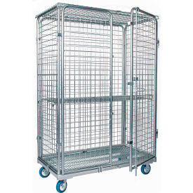 Steel Security Cart 48"W x 24"D x 70"H