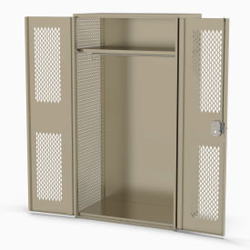 Patriot Framed TA-50 Locker, Solid Door & Sides, 36"W x 24"D x 78"H, Gray, Unassembled