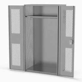 Patriot Framed TA-50 Locker, Perforated Door, 42"W x 24"D x 78"H, Gray, All-Welded