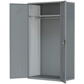 Patriot Framed TA-50 Locker, Louvered Door, 36"W x 24"D x 78"H, Gray, All-Welded