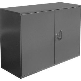 Wall Mount Cabinet with Pegboard, 33-3/4"W x 11-7/8"D x 23-7/8"H, Assembled, Gray