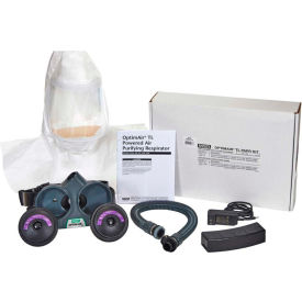 MSA Optimair Tl Kit With Full Hood, He Filters, Extended Battery