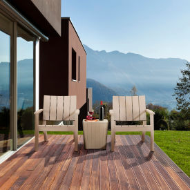 Enzo 3 Piece Outdoor Patio Seating Set, Gray