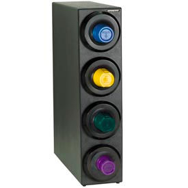Countertop 4 Cup Dispensing Cabinet - Black