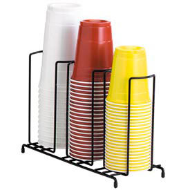 3 Section Wire Rack Cup and Lid Organizer